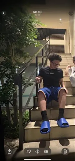 MOBB バスケットパンツ ブルー