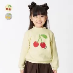 moujonjon チェリーハイネックトレーナー