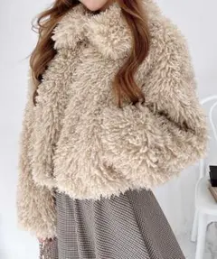 INGNI☆イング☆ファー☆ジャケット☆ステンカラー☆プードル☆ブルゾン