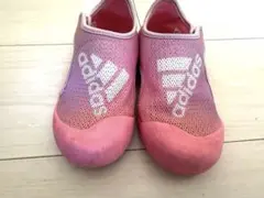 【17.0㎝】adida ピンクサンダル メッシュ