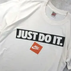 90s ナイキ USA製 銀タグ シングルステッチ Tシャツ ホワイト 223