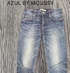 AZUL スキニーデニム M ブルーストレッチ 美脚 細見えmoussyマウジー