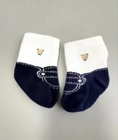 familiar ファミリア ベビー靴下 くま刺繍