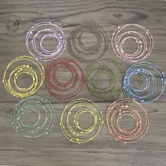 ダイカット クラフトパンチ和色丸型30枚