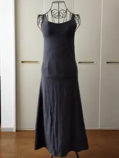 カップ付　ロング　キャミソール　 着丈110