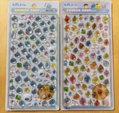 ボンボンドロップシール正規品ミニしずくちゃん＆しずくの森のなかまたち2種セット