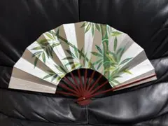 팬 29cm 실버 블루 뱀부 댄스 팬 댄스 인기 극장 기모노 기모노 액세서리