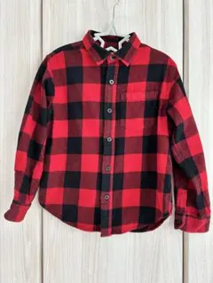 ＊GU＊ブロックチェック柄　フランネルシャツ　120㎝