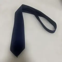 ネイビー 無地 ネクタイ ブランドタグ付き