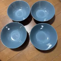 IKEA 食器　4個セット ターコイズブルー　21963 皿　ボウル　イケア