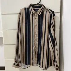 NANO UNIVERSE ストライプ長袖シャツ