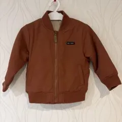 ダウン　上着　100 茶色