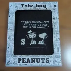 PEANUTS スヌーピー トートバッグ 블랙