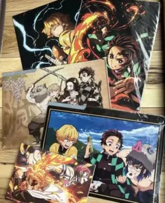 鬼滅の刃 クリアファイル 4枚セット+映画入場特典/全集中展￼