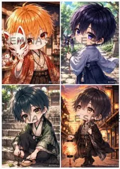オリジナルデザイン人物ステッカー