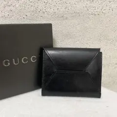 GUCCI グッチ　付属カードケース　ポーチ　レザー　ブラック　黒　ロゴ