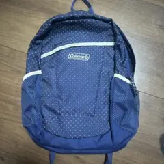 Coleman ネイビー ドット柄 リュック