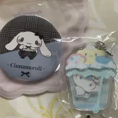 真夜中のメロクロ シナモロール　サンリオ カスタムアクリルチャーム　パフェ