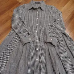 BOSTWARD☆ギンガムチェック シャツワンピース