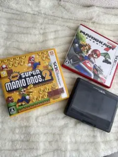 【3DS】マリオカート7　スーパーマリオブラザーズ2　ソフト２本セットおまけあり