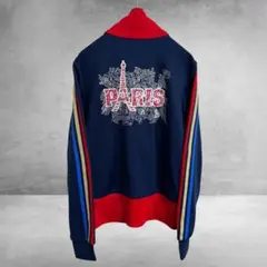 希少 adidas アディダス PARIS トラックジャケット ネイビー S-M