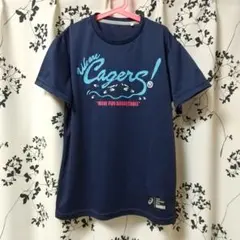 アシックス バスケットボール Tシャツ ネイビー