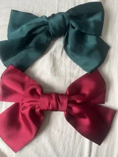 リボン　ヘアアクセ 2個セット