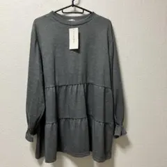 【新品タグ付き】GLACIER ティアードチュニック LLサイズ