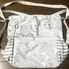星柄 水玉 ショルダー バッグ 3way 痛バ オタ活 推し活 ぬい活 白