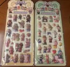 【新品】ラブブ 3D立体シール ボンボンドロップシール 2種セット