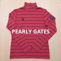 PEARLY GATES パーリーゲイツ ハイネック長袖シャツ ボーダー