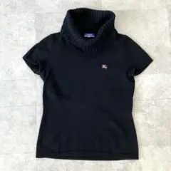◆BURBERRY BLUE LABEL 半袖 ニット ハイネック 38