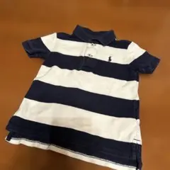 Polo Ralph Lauren ボーダー ポロシャツ ネイビー ホワイト
