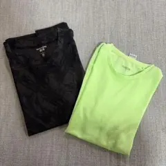 UNIQLO ブラック Tシャツ Sサイズ ライムグリーン Tシャツ Sサイズ