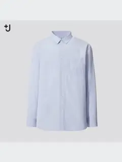 +J UNIQLO スーピマコットンレギュラーフィットシャツ ブルー S