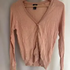 H&M Vネック カーディガン ピンク XSのサムネイル