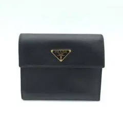 未使用 PRADA プラダ 三角ロゴ 三つ折り財布 1M0170 サフィアーノ