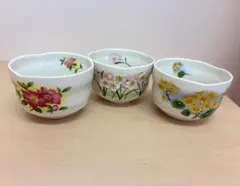 茶道具 抹茶碗 京焼 鳳山 季節花 2客 - メルカリ