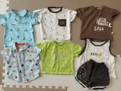 夏半袖Tシャツ まとめ売り 7点セット　保育園着替え