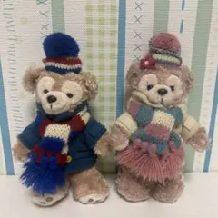ディズニーシー　ダッフィー シェリーメイ　ぬいぐるみバッジ　ペア