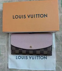おたからや鑑定済 ルイ・ヴィトン 長財布 ダミエ ピンク