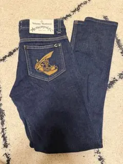 最終値下げ　vivienne westwood ダークブルー デニムパンツ　36のサムネイル