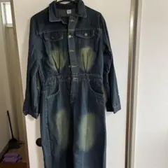 デニム ジャンプワンピース