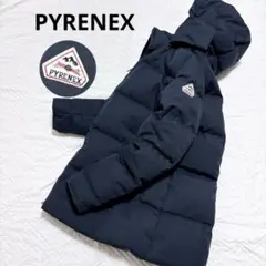 極美品✨PYRENEX LILLEフード付きダウンジャケット ネイビー 2way