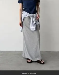 CANAL JEAN タイトスカート グレー ロング丈　美品のサムネイル