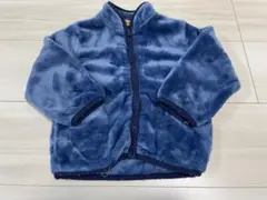キッズ フリースジャケット ブルー ジップアップ