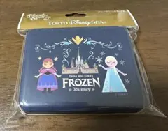ディズニーシー ファンタジースプリングス アナ雪 シール缶