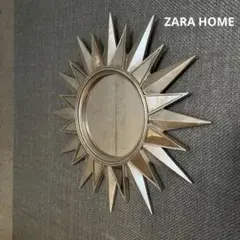 【廃番・美品】ZARA  / ザラ ホーム｜ウォールミラー｜彫刻 ゴールド ウッド ウォールミラー | Zara Home 日本/Japan