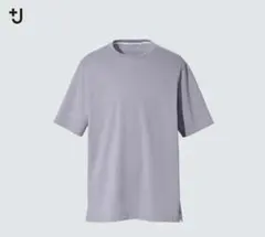 UNIQLO＋Ｊ　スーピマコットンリラックスフィットクルーT グレーL 冷感のサムネイル