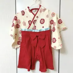PUFF KIDS 花柄ロンパース 80サイズ